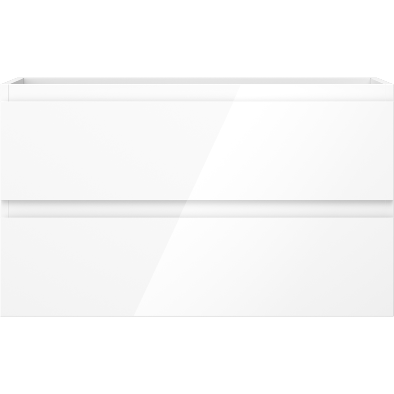 Mexen Orio armario de baño para lavabo 80 cm, 2 cajones, blanco brillo - 91A10-08047-2-BFF00