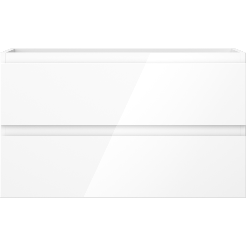 Mexen Orio meuble de salle de bain sous-lavabo 80 cm, 2 tiroirs, blanc brillant - 91A10-08047-2-BFF00
