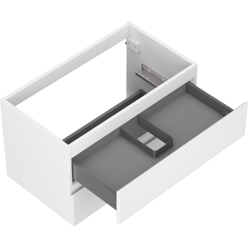 Mexen Orio armário de casa de banho sob lavatório 80 cm, 2 gavetas, branco mate - 91A10-08047-2-BFF01