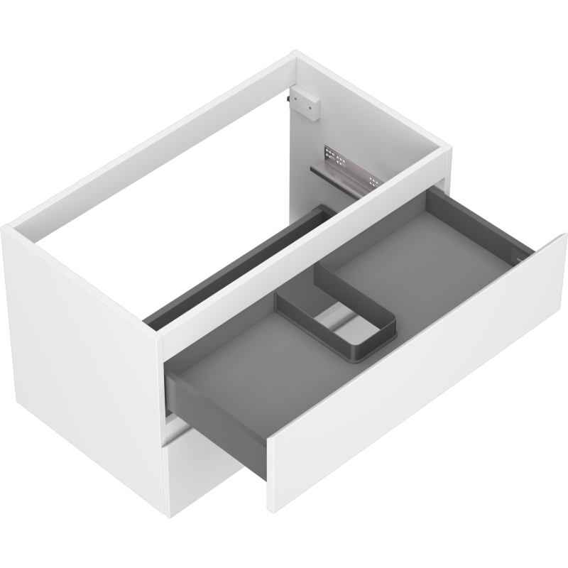 Mexen Orio meuble de salle de bain sous lavabo 80 cm, 2 tiroirs, blanc mat - 91A10-08047-2-BFF01