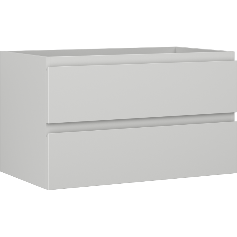 Mexen Orio bathroom cabinet under sink 80 cm, 2 drawers, grey matte - 91A10-08047-2-BFF62