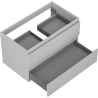 Mexen Orio Badezimmerschrank unter dem Waschbecken 80 cm, 2 Schubladen, grau matt - 91A10-08047-2-BFF62