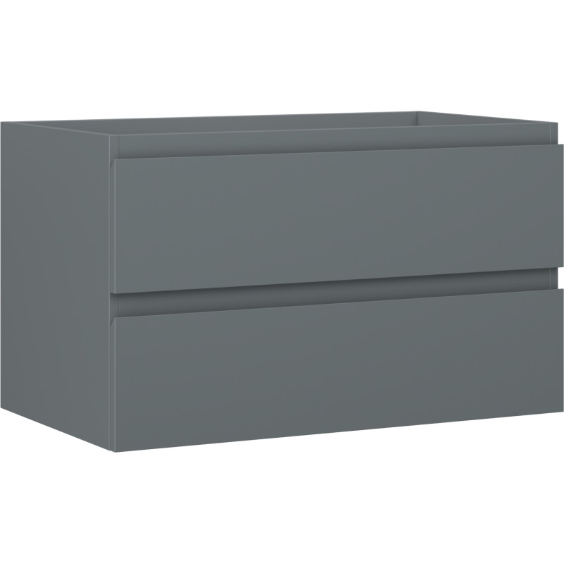 Mexen Orio vannitoakapp valamualune 80 cm, 2 sahtlit, matt grafiit - 91A10-08047-2-BFF66