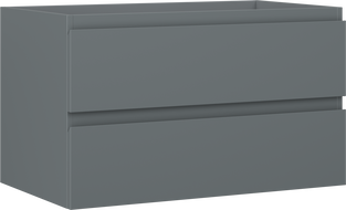Mexen Orio vannitoakapp valamualune 80 cm, 2 sahtlit, matt grafiit - 91A10-08047-2-BFF66