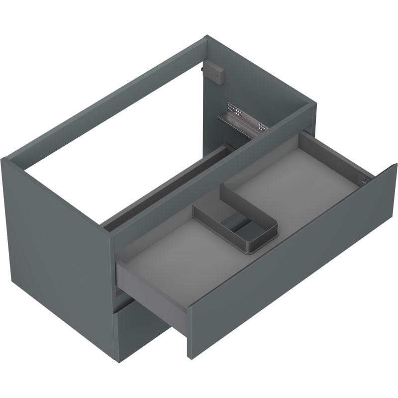 Mexen Orio Buedzëmmerënnerbau 80 cm, 2 Tiräng, Grafit Matt - 91A10-08047-2-BFF66