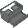 Mexen Orio Badezimmer-Unterschrank 80 cm, 2 Schubladen, grafit matt - 91A10-08047-2-BFF66