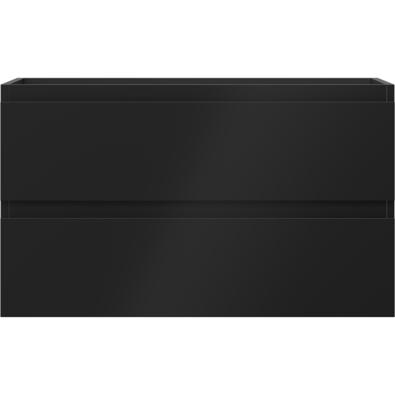 Mexen Orio bathroom cabinet 80 cm, 2 drawers, black matte - 91A10-08047-2-BFF71