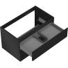 Mexen Orio Badezimmerunterschrank 80 cm, 2 Schubladen, schwarz matt - 91A10-08047-2-BFF71