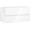 Mexen Orio bathroom cabinet under-sink 90 cm, 2 drawers, white gloss - 91A10-09047-2-BFF00