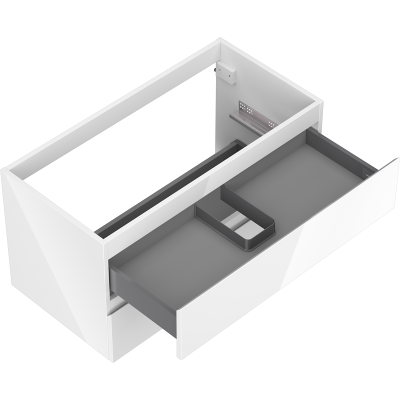 Mexen Orio mobile bagno sottolavabo 90 cm, 2 cassetti, bianco lucido - 91A10-09047-2-BFF00