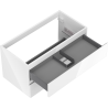 Mexen Orio mueble de baño bajo lavabo 90 cm, 2 cajones, blanco brillo - 91A10-09047-2-BFF00
