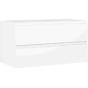 Mexen Orio Badezimmerschrank unter Waschbecken 90 cm, 2 Schubladen, weiß matt - 91A10-09047-2-BFF01