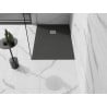 Mexen Stone+ rechteckige Duschwanne aus Verbundstoff 100 x 70 cm, Anthrazit - 44717010