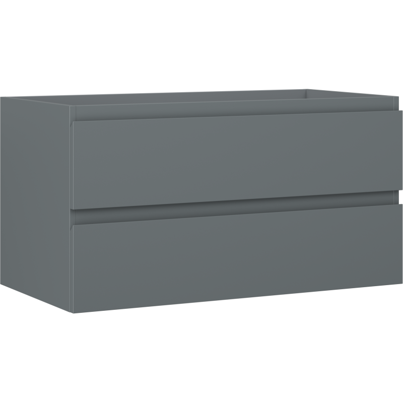 Mexen Orio Badezimmerunterschrank 90 cm, 2 Schubladen, grafit matt - 91A10-09047-2-BFF66