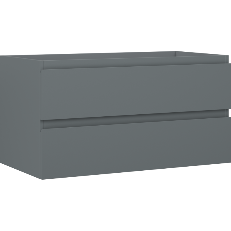 Mexen Orio szafka łazienkowa podumywalkowa 90 cm, 2 szuflady, grafit mat - 91A10-09047-2-BFF66