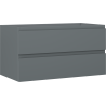 Mexen Orio szafka łazienkowa podumywalkowa 90 cm, 2 szuflady, grafit mat - 91A10-09047-2-BFF66