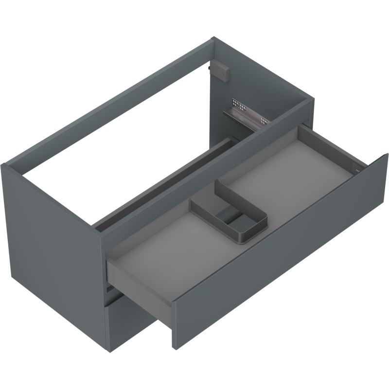 Mexen Orio gabinete de baño bajo lavabo 90 cm, 2 cajones, grafito mate - 91A10-09047-2-BFF66