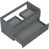 Mexen Orio armoire de salle de bain sous-lavabo 90 cm, 2 tiroirs, graphite mat - 91A10-09047-2-BFF66