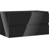 Mexen Orio 90 cm bathroom cabinet with two drawers, black gloss - 91A10-09047-2-BFF70
