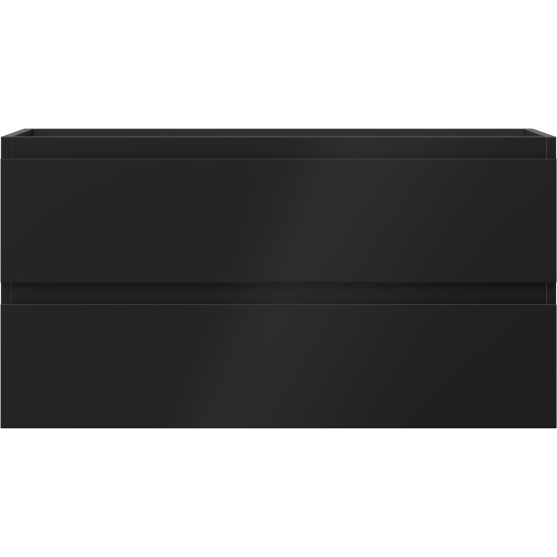 Mexen Orio bathroom cabinet for washbasin 90 cm, 2 drawers, black matte - 91A10-09047-2-BFF71