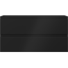 Mexen Orio badkamerkastje onder wastafel 90 cm, 2 lades, zwart mat - 91A10-09047-2-BFF71