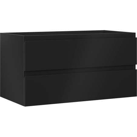 Mexen Orio bathroom cabinet for washbasin 90 cm, 2 drawers, black matte - 91A10-09047-2-BFF71