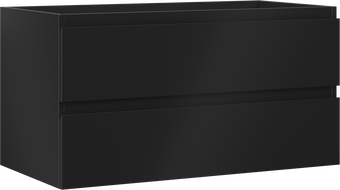 Mexen Orio mobile bagno sottolavabo 90 cm, 2 cassetti, nero opaco - 91A10-09047-2-BFF71