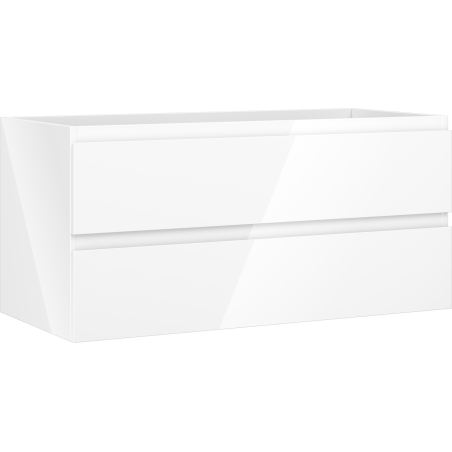 Mexen Orio badkamerkast onder de wastafel 100 cm, 2 lades, wit glans - 91A10-10047-2-BFF00