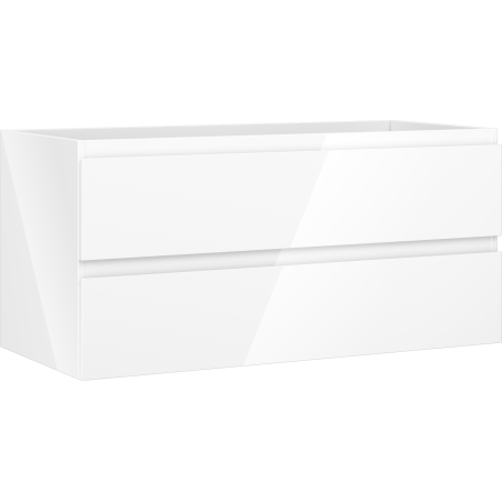 Mexen Orio gabinete de baño para lavabo de 100 cm, 2 cajones, blanco brillo - 91A10-10047-2-BFF00