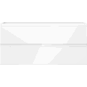 Mexen Orio 100 cm Bathroom Cabinet, 2 Drawers, White Gloss - 91A10-10047-2-BFF00