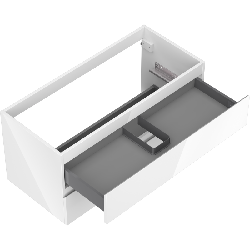 Mexen Orio gabinete de baño para lavabo de 100 cm, 2 cajones, blanco brillo - 91A10-10047-2-BFF00