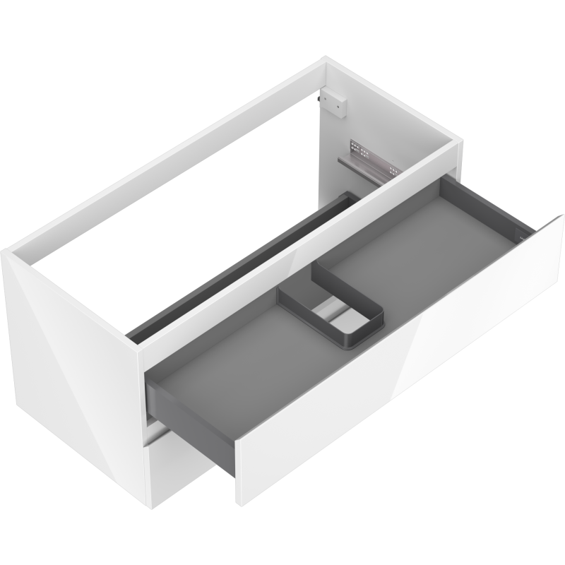 Mexen Orio mobile da bagno sottolavabo 100 cm, 2 cassetti, bianco lucido - 91A10-10047-2-BFF00