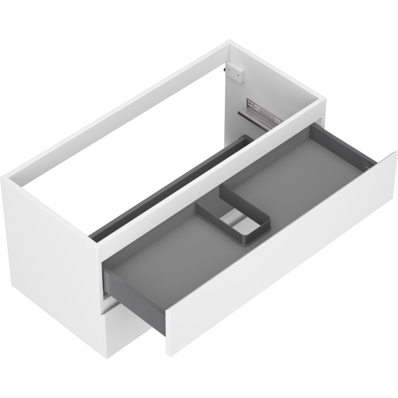 Mexen Orio mueble de baño bajo lavabo 100 cm, 2 cajones, blanco mate - 91A10-10047-2-BFF01