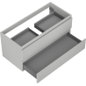Mexen Orio Badezimmerschrank unter Waschbecken 100 cm, 2 Schubladen, grau matt - 91A10-10047-2-BFF62
