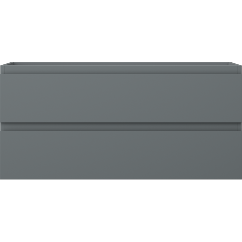 Mexen Orio bathroom cabinet under-sink 100 cm, 2 drawers, matte graphite - 91A10-10047-2-BFF66