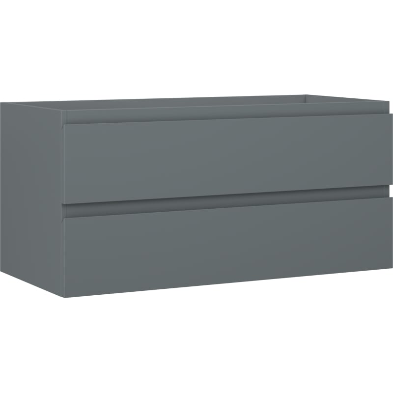 Mexen Orio szafka łazienkowa podumywalkowa 100 cm, 2 szuflady, grafit mat - 91A10-10047-2-BFF66