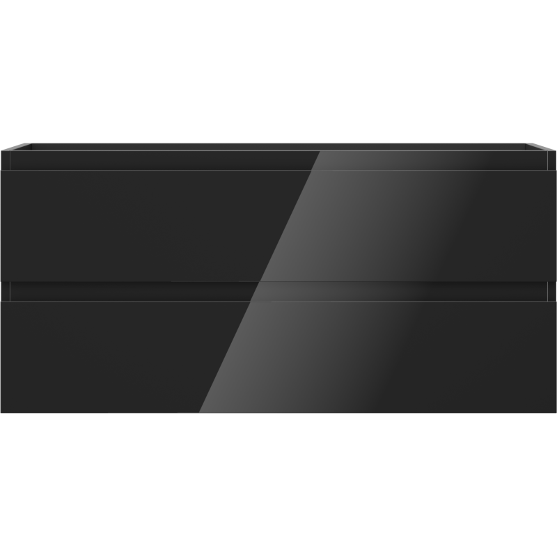 Mexen Orio mobile bagno sottolavabo 100 cm, 2 cassetti, nero lucido - 91A10-10047-2-BFF70