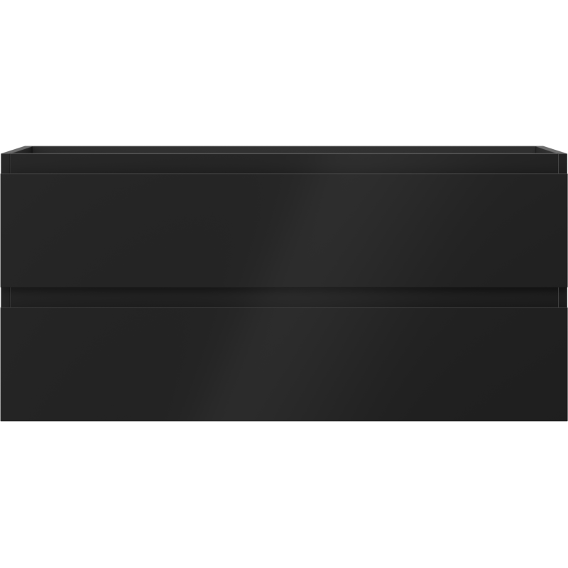 Mexen Orio Badezimmerschrank 100 cm, 2 Schubladen, schwarz matt - 91A10-10047-2-BFF71