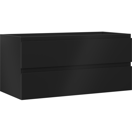 Mexen Orio Badezimmerschrank für Waschtisch 100 cm, 2 Schubladen, schwarz matt - 91A10-10047-2-BFF71