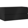 Mexen Orio Badezimmerschrank für Waschtisch 100 cm, 2 Schubladen, schwarz matt - 91A10-10047-2-BFF71