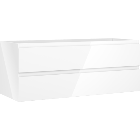 Mexen Orio 120 cm Under-Sink Bathroom Cabinet, 2 Drawers, White Gloss - 91A10-12047-2-BFF00