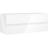 Mexen Orio 120 cm Under-Sink Bathroom Cabinet, 2 Drawers, White Gloss - 91A10-12047-2-BFF00