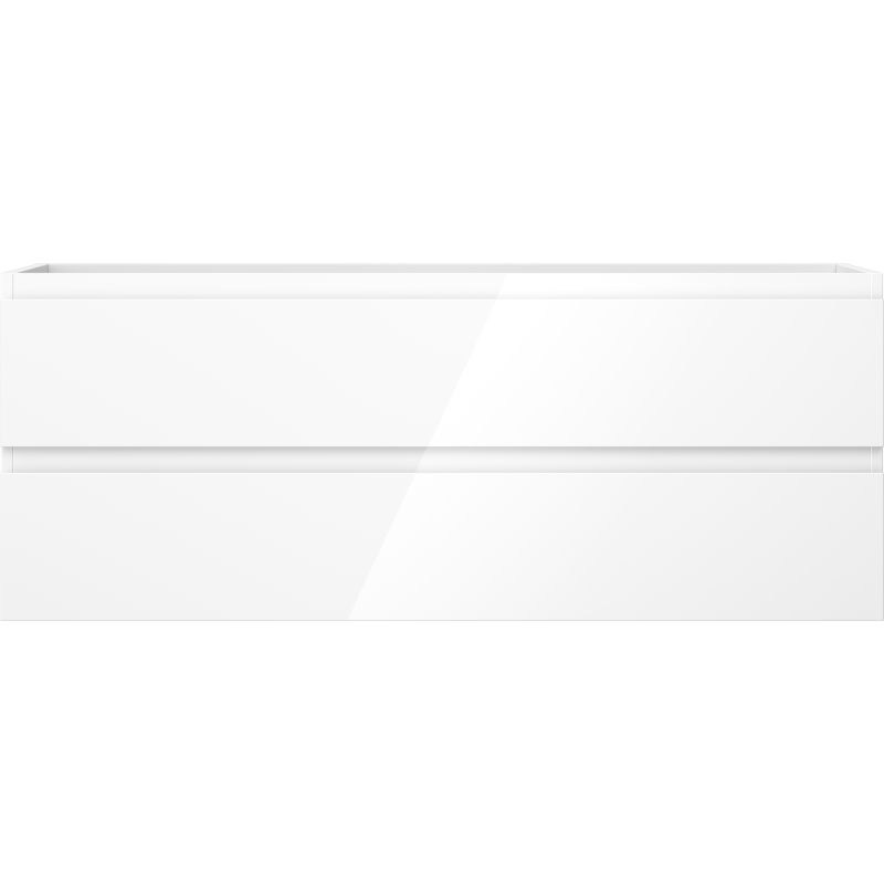 Mexen Orio badrumsskåp under handfat 120 cm, 2 lådor, vit glans - 91A10-12047-2-BFF00
