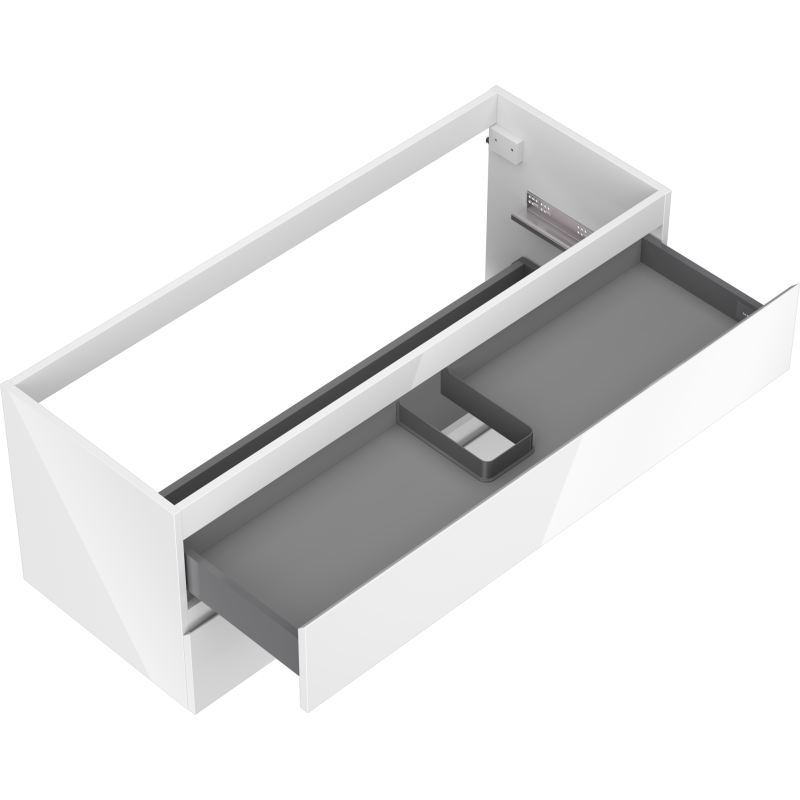Mexen Orio mobile da bagno sottolavabo 120 cm, 2 cassetti, bianco lucido - 91A10-12047-2-BFF00