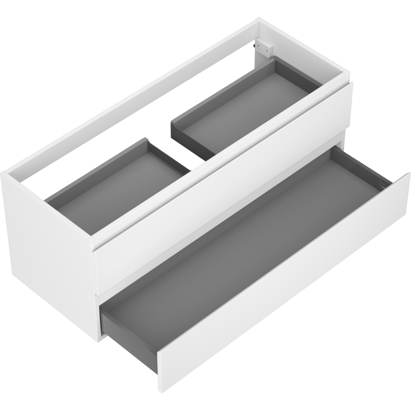 Mexen Orio gabinete de baño debajo del lavabo 120 cm, 2 cajones, blanco mate - 91A10-12047-2-BFF01