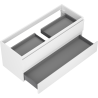 Mexen Orio bathroom cabinet under washbasin 120 cm, 2 drawers, white matte - 91A10-12047-2-BFF01