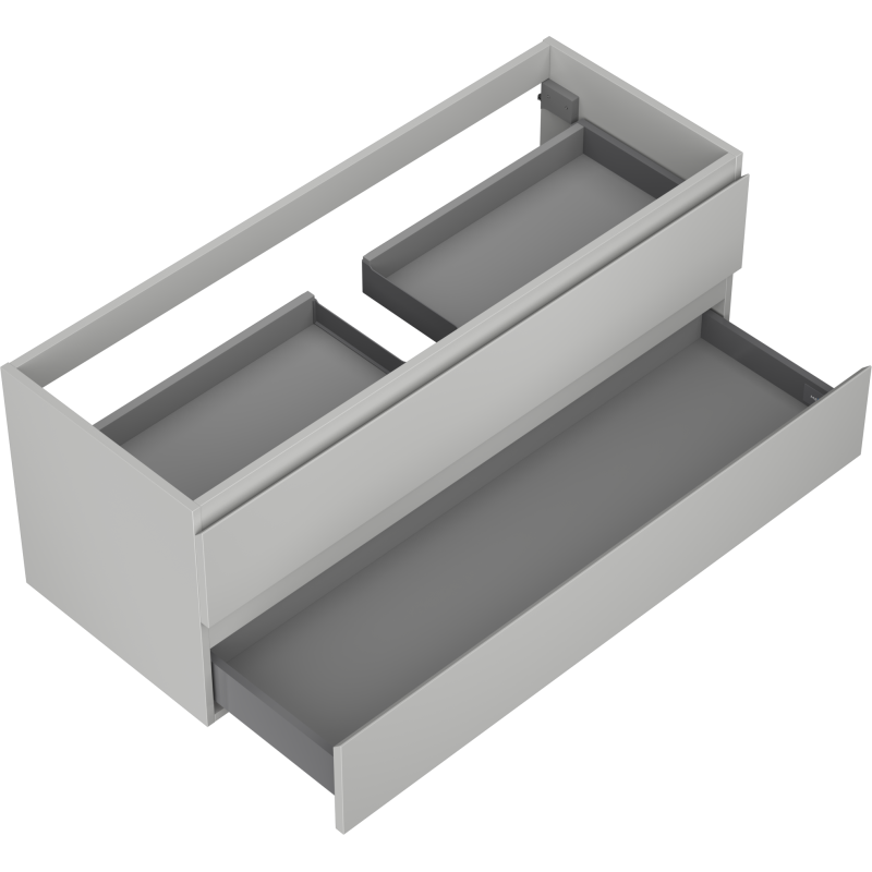 Mexen Orio mobile da bagno sottolavabo 120 cm, 2 cassetti, grigio opaco - 91A10-12047-2-BFF62