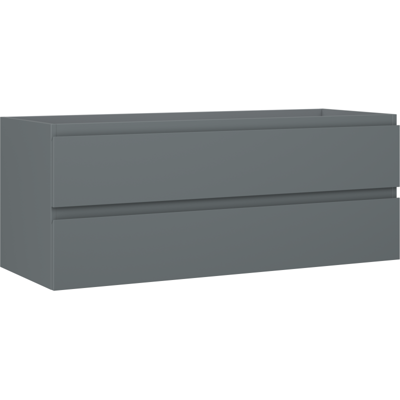 Mexen Orio Badezimmerschrank für Waschbecken 120 cm, 2 Schubladen, Graphit matt - 91A10-12047-2-BFF66