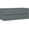Mexen Orio Badezimmerschrank für Waschbecken 120 cm, 2 Schubladen, Graphit matt - 91A10-12047-2-BFF66