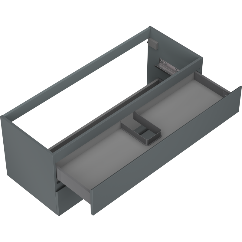 Mexen Orio mueble de baño para lavabo de 120 cm, 2 cajones, grafito mate - 91A10-12047-2-BFF66